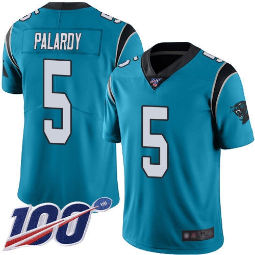 Carolina Panthers Limited Blue Men Michael Palardy Alternate Jersey NFL Football 5 100th Season Vapor Untouchable